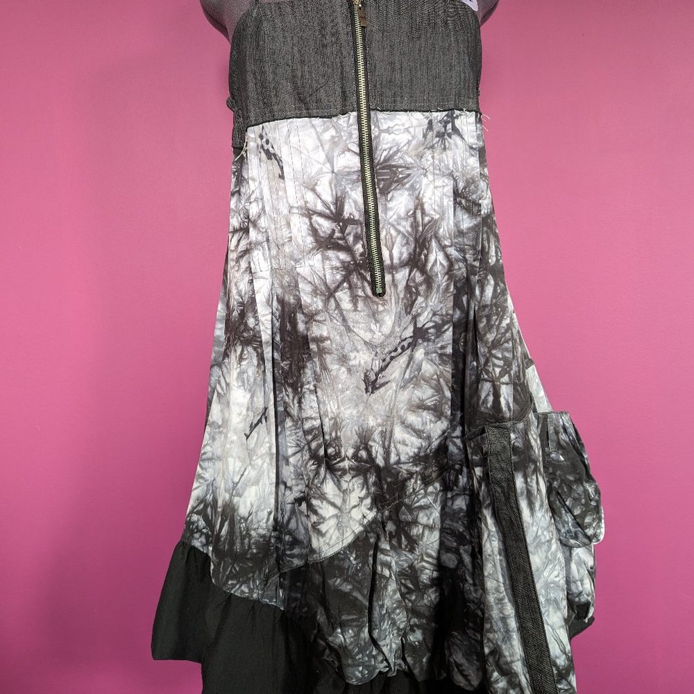 Forla Paris Ava Sleeveless Mini Dress in Black & White